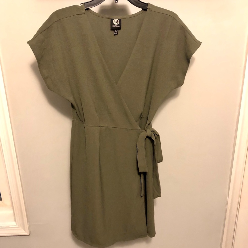 Bobeau Hunter Green Wrap Dress